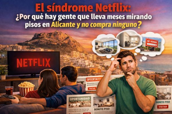 El síndrome Netflix: ¿Por qué hay gente que lleva meses mirando pisos en Alicante y no compra ninguno?